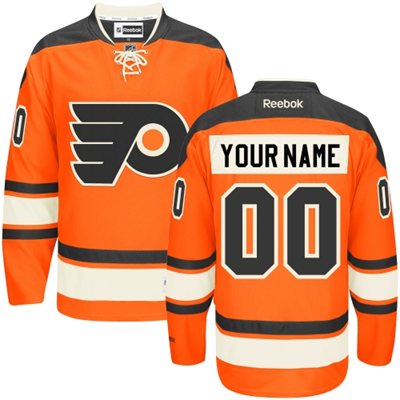 Premier Men's Black Hockey Jersey - Alternate Customized Philadelphia Flyers