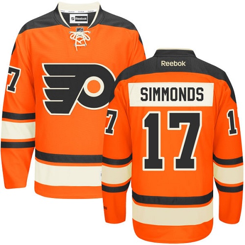 #17 Authentic Wayne Simmonds Youth Black Hockey Jersey - Alternate Philadelphia Flyers