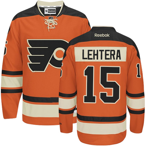 #15 Premier Jori Lehtera Youth Black Hockey Jersey - Alternate Philadelphia Flyers