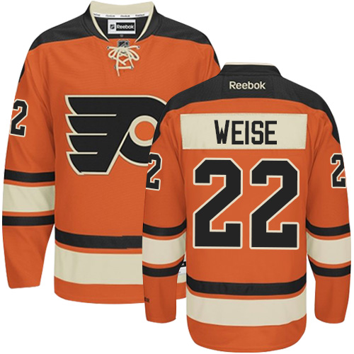 #22 Authentic Dale Weise Men's Black Hockey Jersey - Alternate Philadelphia Flyers #22 Authentic Dale Weise Men's Black Hockey Jersey - Alternate Philadelphia Flyers