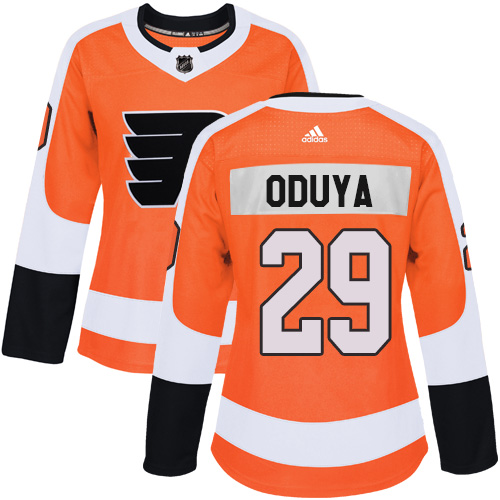 #29 Adidas Authentic Johnny Oduya Women's Orange NHL Jersey - Home Philadelphia Flyers