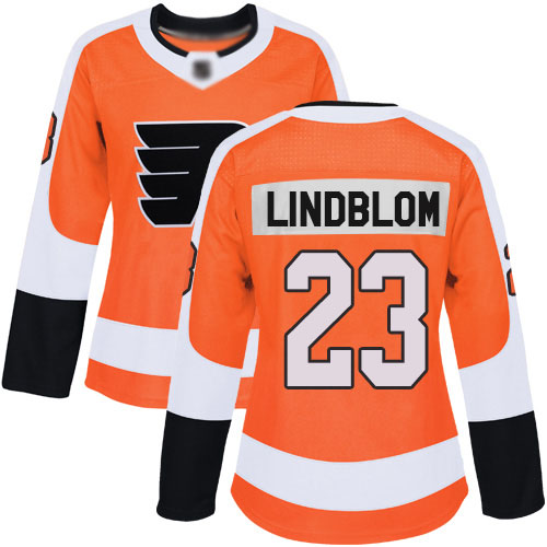 #23 Premier Oskar Lindblom Women's Orange Hockey Jersey - Home Philadelphia Flyers #23 Premier Oskar Lindblom Women's Orange Hockey Jersey - Home Philadelphia Flyers