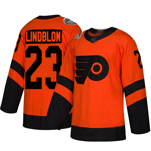 #23 Authentic Oskar Lindblom Women's Orange Hockey Jersey - Philadelphia Flyers 2019 Stadium Series #23 Authentic Oskar Lindblom Women's Orange Hockey Jersey - Philadelphia Flyers 2019 Stadium Series