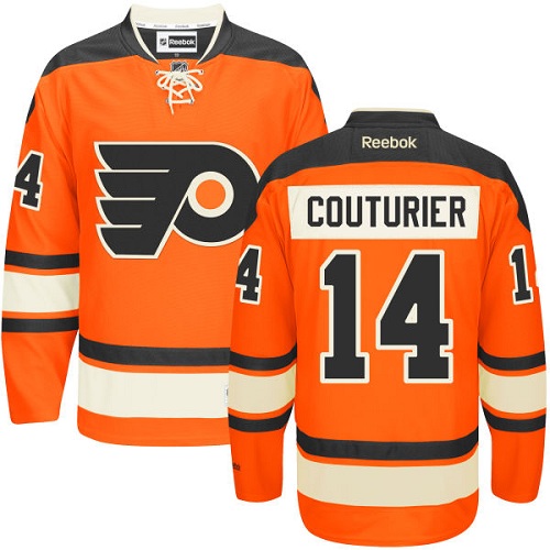 #14 Premier Sean Couturier Men's Black Hockey Jersey - Alternate Philadelphia Flyers