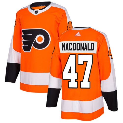 #47 Premier Andrew MacDonald Men's Orange Hockey Jersey - Home Philadelphia Flyers