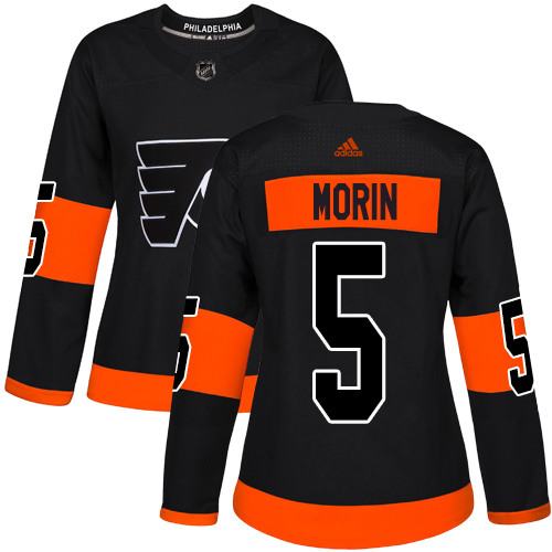 #5 Premier Samuel Morin Women's Black Hockey Jersey - Alternate Philadelphia Flyers
