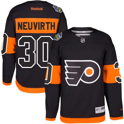 #30 Authentic Michal Neuvirth Men's Orange Hockey Jersey - Philadelphia Flyers 2019 Stadium Series