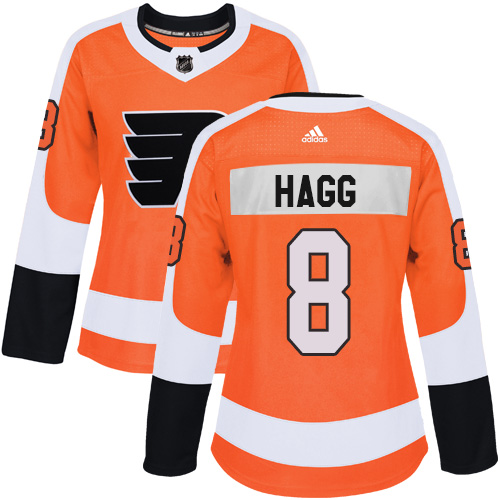 #8 Premier Robert Hagg Women's Orange Hockey Jersey - Home Philadelphia Flyers