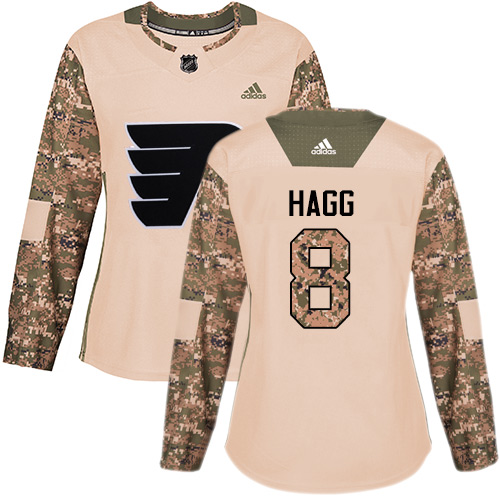 #8 Authentic Robert Hagg Women's Camo Hockey Jersey - Philadelphia Flyers Veterans Day Practice