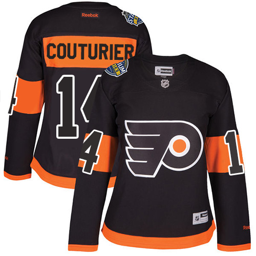 #14 Authentic Sean Couturier Women's Orange Hockey Jersey - Philadelphia Flyers 2019 Stadium Series #14 Authentic Sean Couturier Women's Orange Hockey Jersey - Philadelphia Flyers 2019 Stadium Series