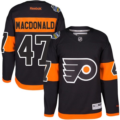 #47 Authentic Andrew MacDonald Youth Orange Hockey Jersey - Philadelphia Flyers 2019 Stadium Series