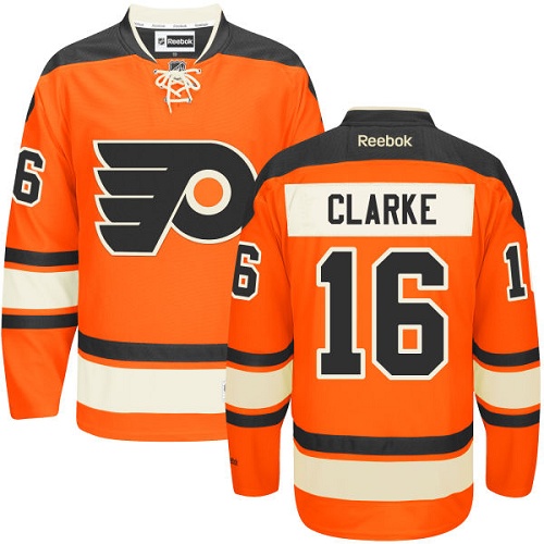 #16 Premier Bobby Clarke Youth Black Hockey Jersey - Alternate Philadelphia Flyers