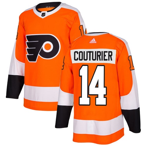 #14 Premier Sean Couturier Youth Orange Hockey Jersey - Home Philadelphia Flyers