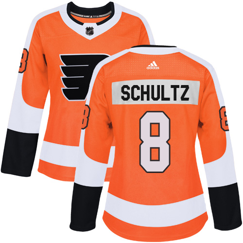 #8 Premier Dave Schultz Women's Orange Hockey Jersey - Home Philadelphia Flyers