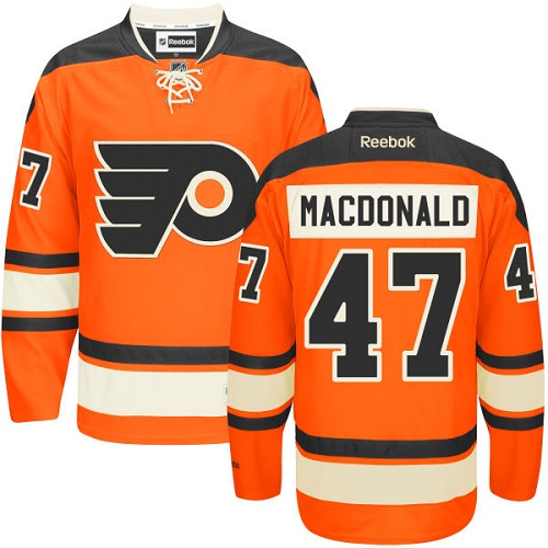#47 Premier Andrew MacDonald Youth Black Hockey Jersey - Alternate Philadelphia Flyers