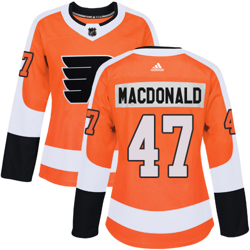 #47 Premier Andrew MacDonald Women's Orange Hockey Jersey - Home Philadelphia Flyers