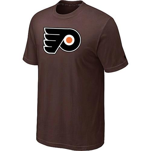 Hockey Men's Philadelphia Flyers Big & Tall Logo T-Shirt - Brown Hockey Men's Philadelphia Flyers Big & Tall Logo T-Shirt - Brown