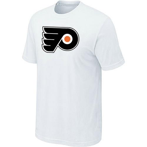 Hockey Men's Philadelphia Flyers Big & Tall Logo T-Shirt - White Hockey Men's Philadelphia Flyers Big & Tall Logo T-Shirt - White