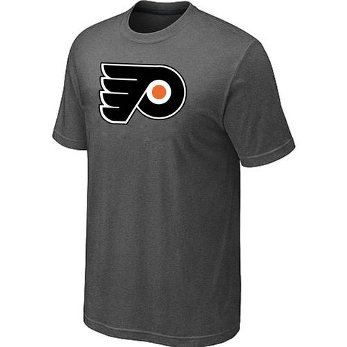 Hockey Men's Philadelphia Flyers Big & Tall Logo T-Shirt - Dark Grey Hockey Men's Philadelphia Flyers Big & Tall Logo T-Shirt - Dark Grey