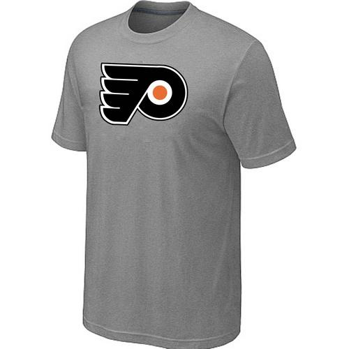 Hockey Men's Philadelphia Flyers Big & Tall Logo T-Shirt - Grey Hockey Men's Philadelphia Flyers Big & Tall Logo T-Shirt - Grey