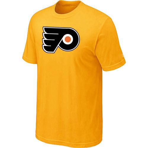 Hockey Men's Philadelphia Flyers Big & Tall Logo T-Shirt - Yellow Hockey Men's Philadelphia Flyers Big & Tall Logo T-Shirt - Yellow