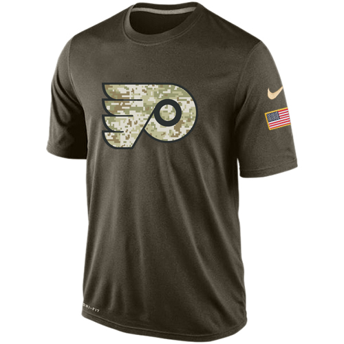 Hockey Men's Philadelphia Flyers Olive Salute To Service KO Performance Dri-FIT T-Shirt Hockey Men's Philadelphia Flyers Olive Salute To Service KO Performance Dri-FIT T-Shirt