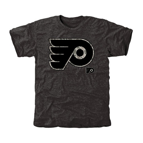 Hockey Men's Philadelphia Flyers Black Rink Warrior Tri-Blend T-Shirt Hockey Men's Philadelphia Flyers Black Rink Warrior Tri-Blend T-Shirt